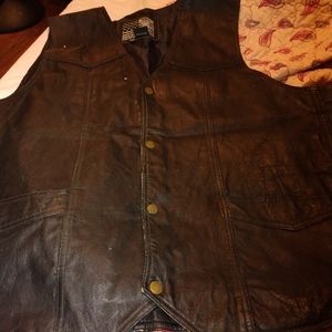 Leather usa biker dream apparel vest